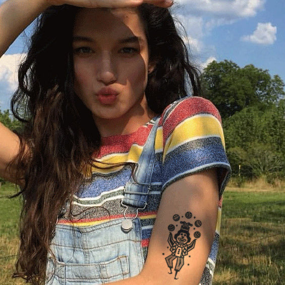 Happy Clown Temporary Tattoo – Fade Away Tattoo
