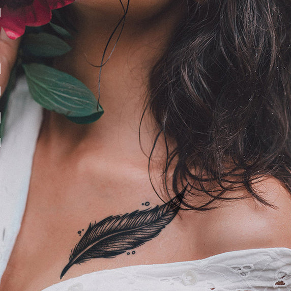 Feather Temporary Tattoo