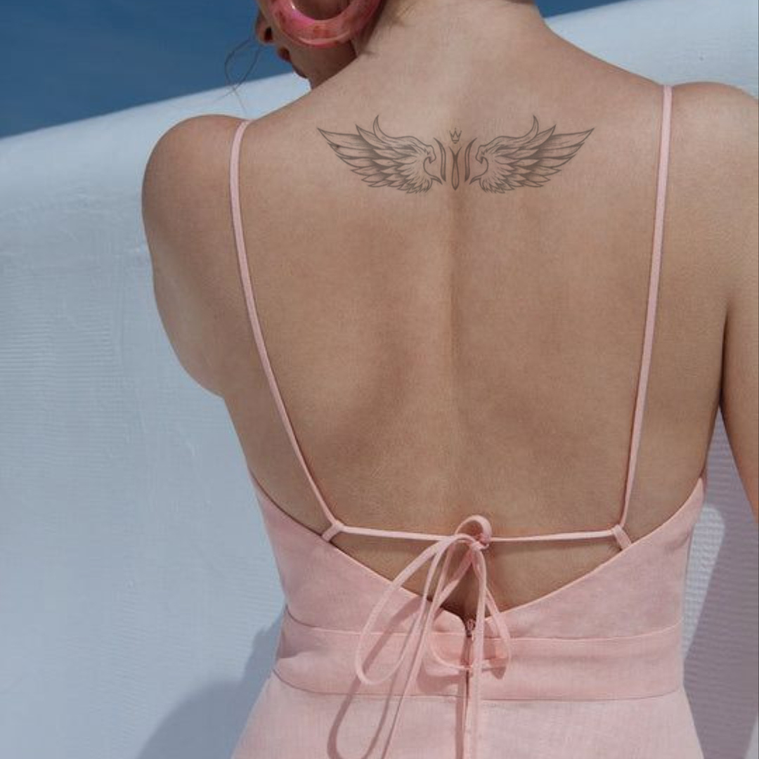 Guardian Angel Fade Away Tattoo