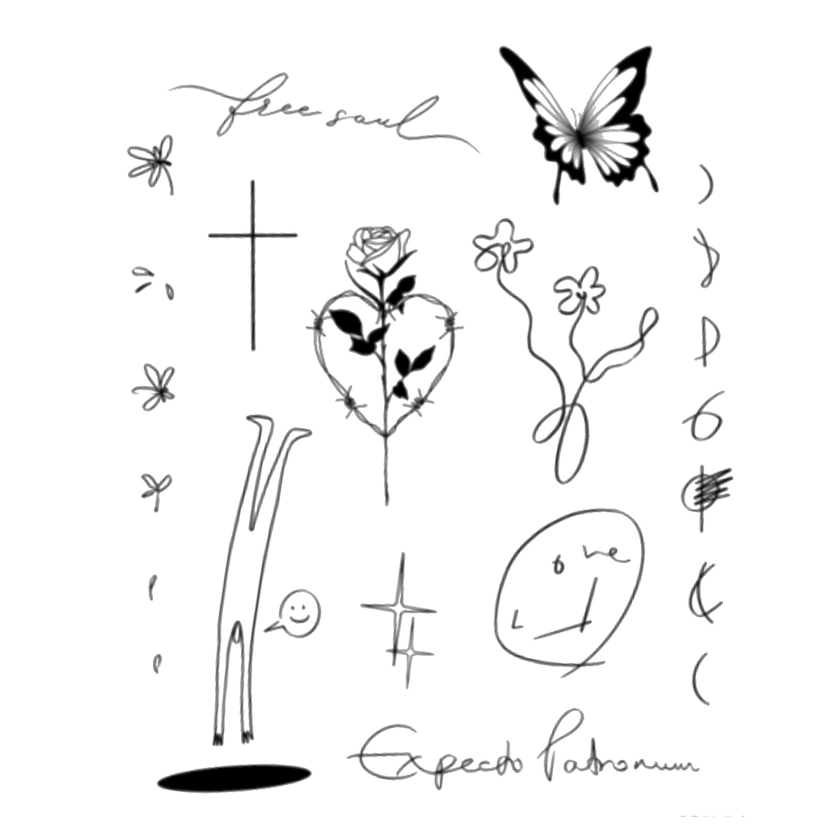 Minimalist Tattoo Set – Fade Away Tattoo