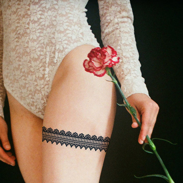 Lace Bow Temporary Tattoo Fade Away Tattoo Lace Bow Temporary Tattoo Fade Away Tattoo
