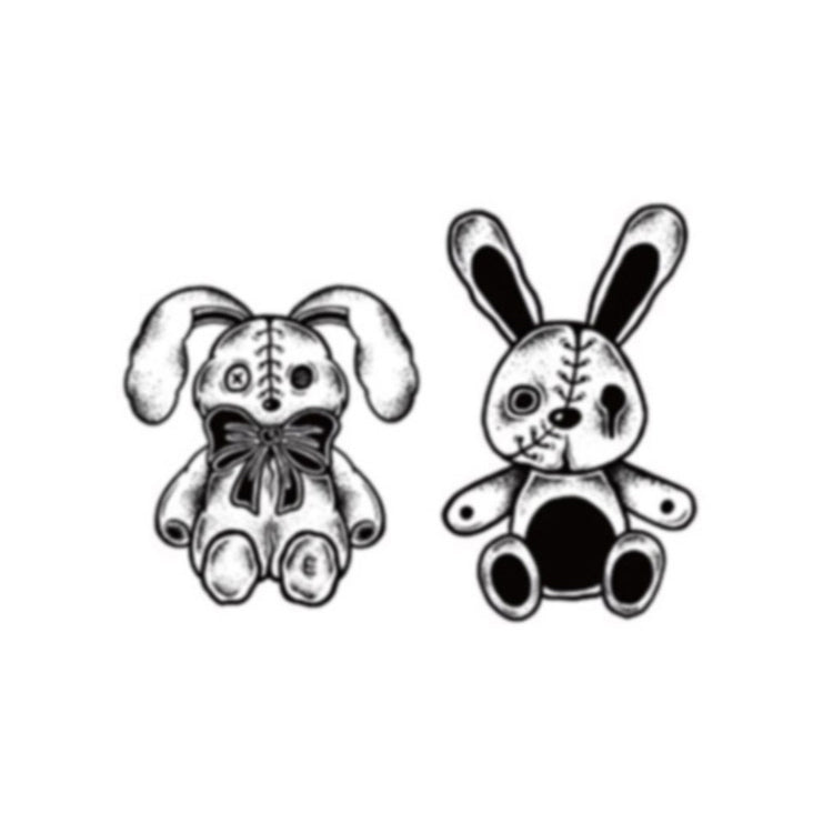 Killer Rabbit Temporary Tattoo – Fade Away Tattoo