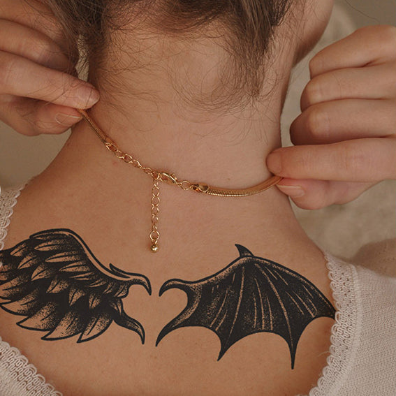 Wings of The Angel Temporary Tattoo
