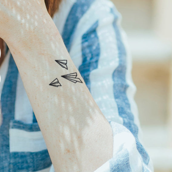 85 Amazing Paper Airplane Tattoos and Meanings That Will Blow You Away -  Tattoo Me Now