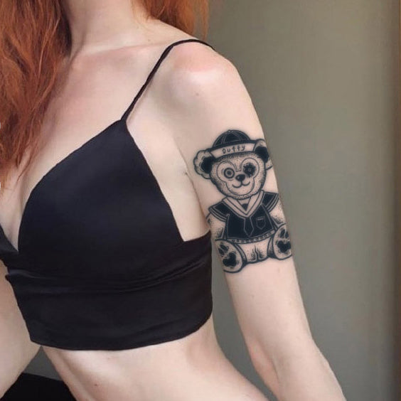 Teddy Bear Temporary Tattoo