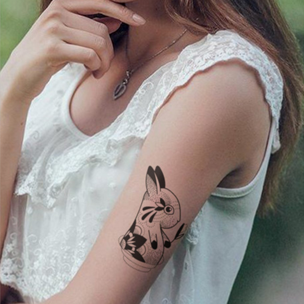 Rabbit Temporary Tattoo