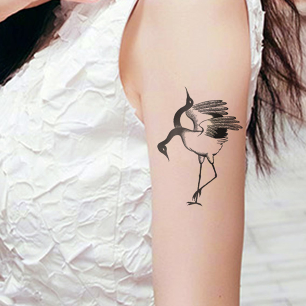 40 Japanese Crane Tattoo Designs For Men  Bird Ink Ideas