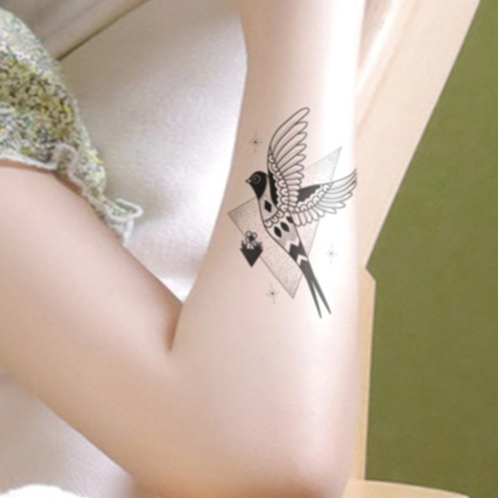 Sparrow Bird Temporary Tattoo – Fade Away Tattoo