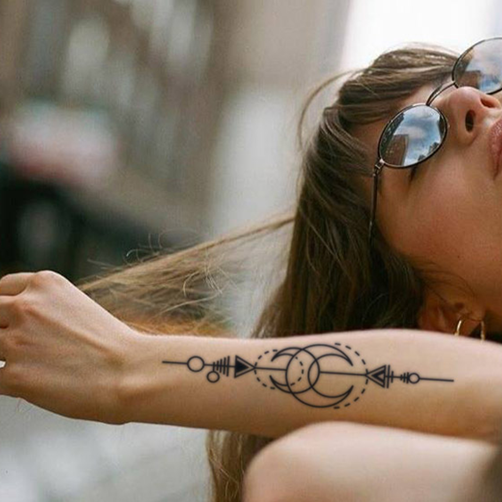 Astronomical Moon Temporary Tattoo