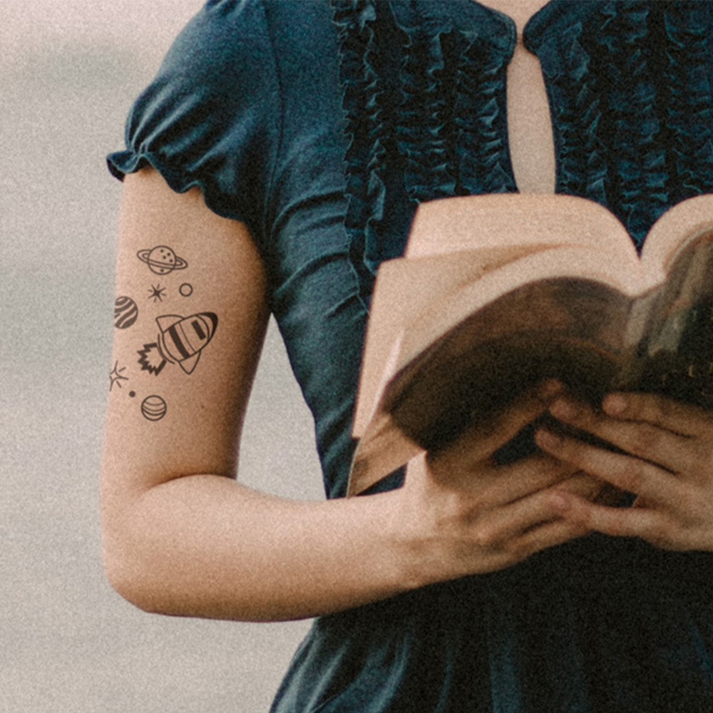 Book Lover Lettering Tattoo Sticker Reading Quotes Spiritual Life Literature  Art - Shop LAZY DUO TATTOO Temporary Tattoos - Pinkoi