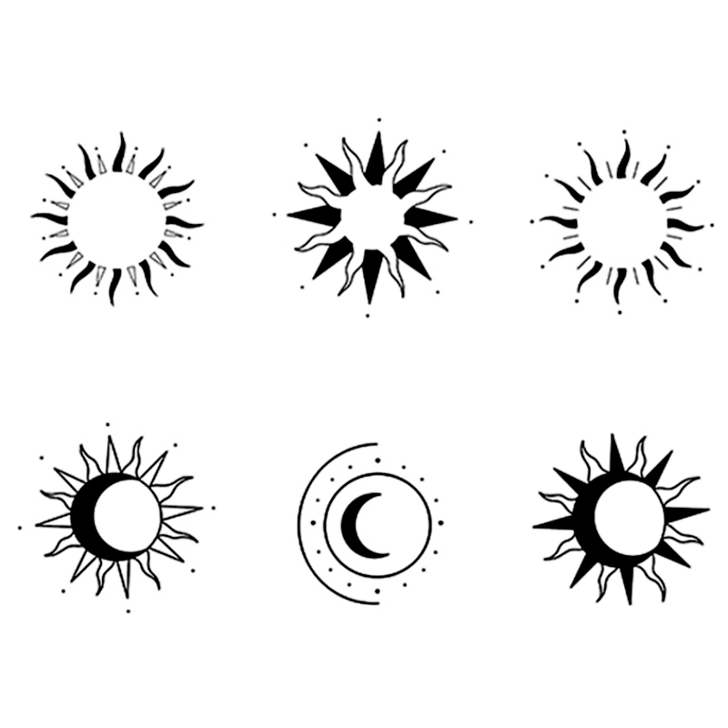 Sol and Luna Fade Away Tattoo